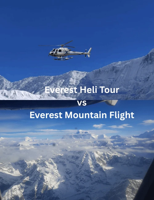 Everest Mountain flight Vs Everest Heli Tour