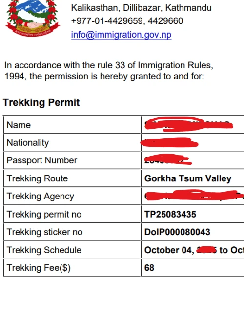 About Tsum Valley Trek Permit
