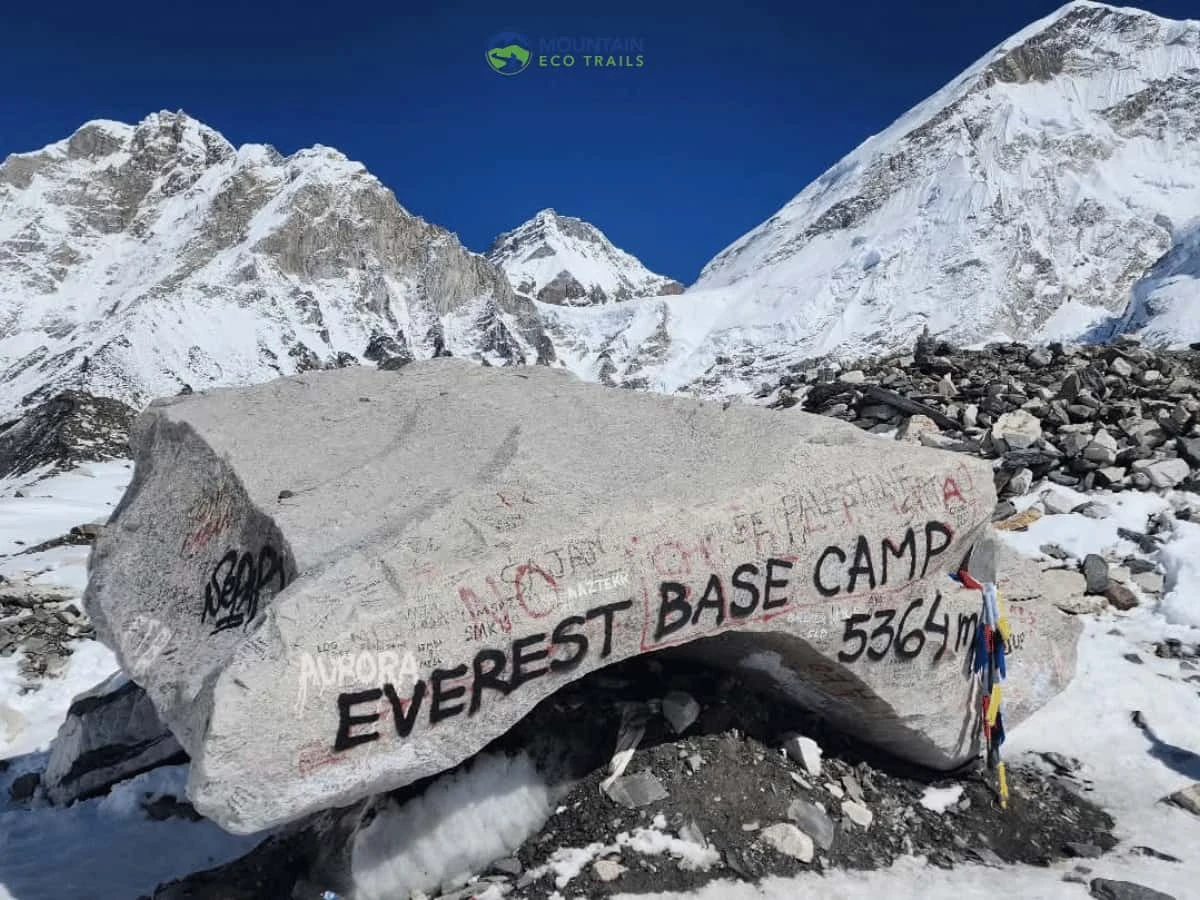 Everest Base Camp Famous Rock Stone