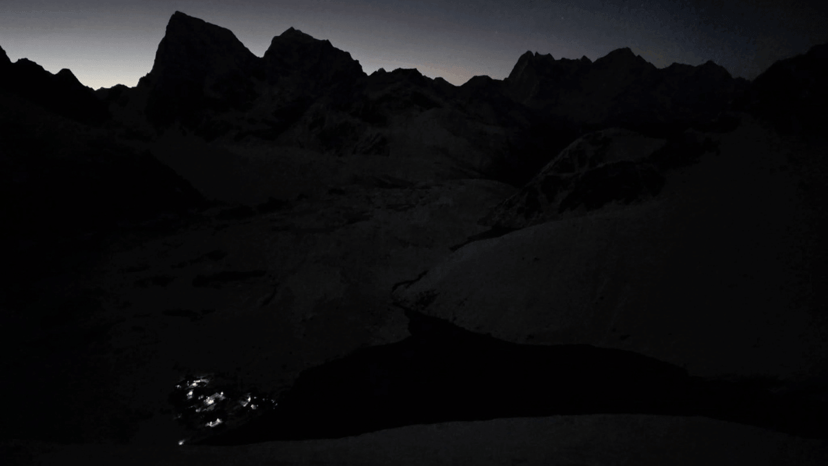 Gokyo Ri Hike in Dark Morning