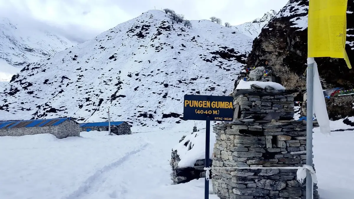Pungen Gompa Hike in Manaslu Circuit