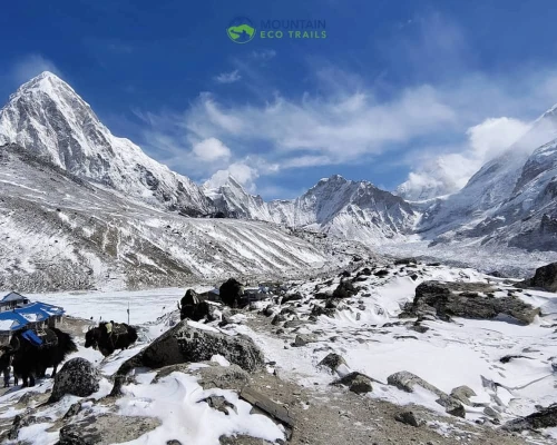Gorakshep Village In Everest