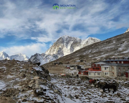 Lobuche Village During Ebc Trek In Nepal