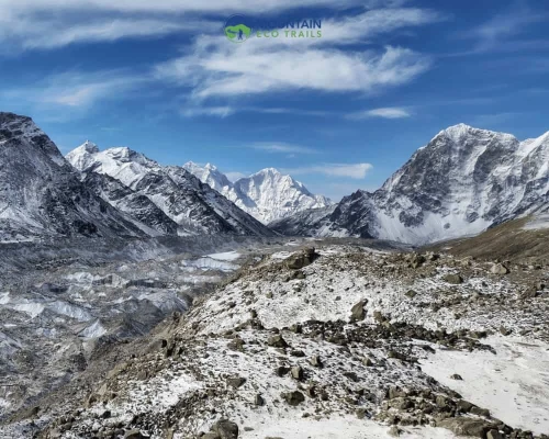 Panoramic View On The Way To Gorakshep