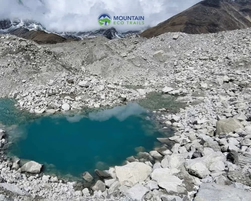 Small Lake Of Ngozumpa Glacier