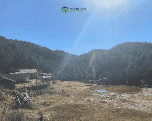 Small Village In Helambu Trek