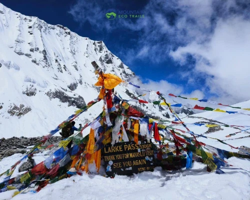 View From Larkya La Pass 