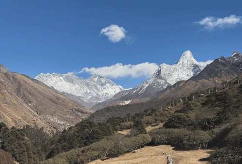 View of Everest during Everest Panorama Trek